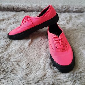 Vans Lace Up Neon Low Top Shoes